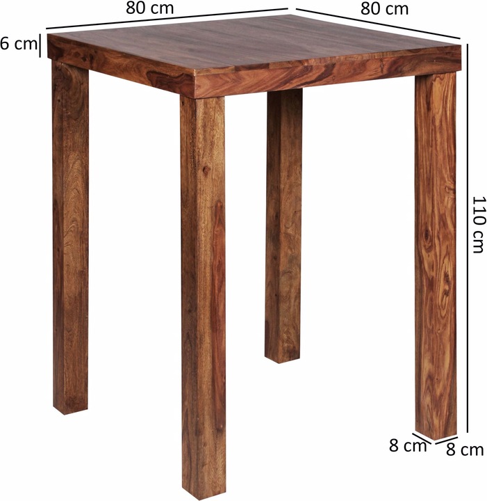 Actual product image Wohnling Mumbai (80 x 80 x 110 cm)