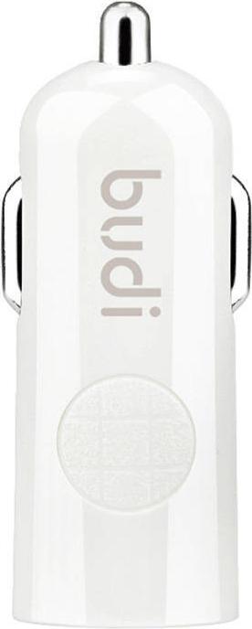 Budi Ładowarka samochodowa USB (Biały)