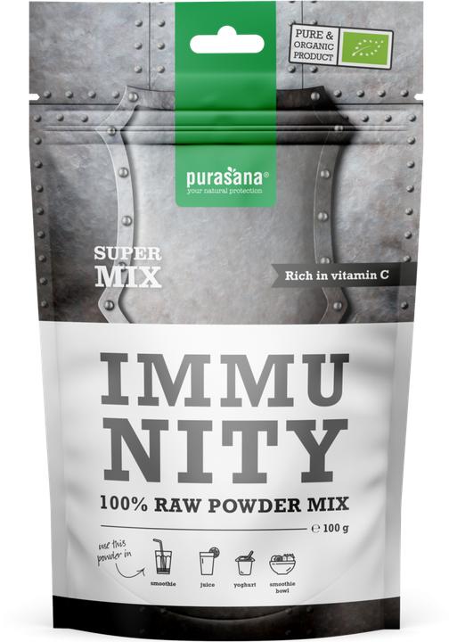 Actual product image Purasana IMMUNITY Super Mix 100% Raw Powder BIO (1 x, 100 g)