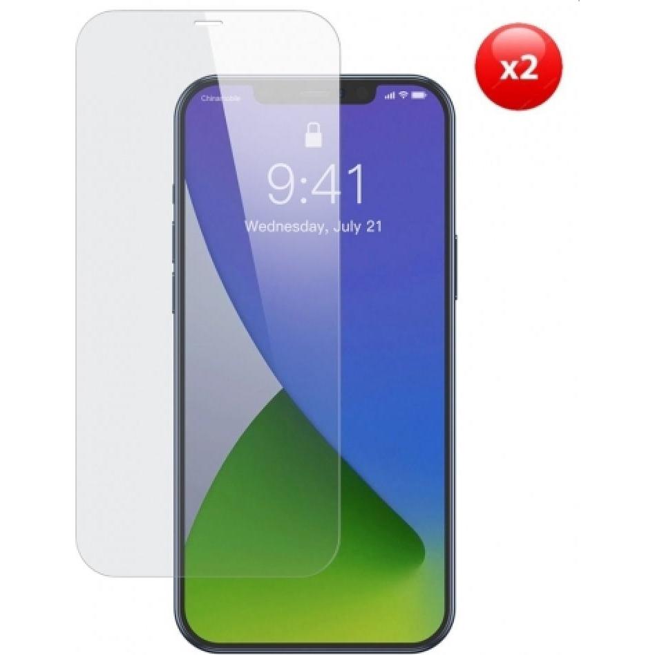 Baseus 0.15mm Full Coverage Tempered Glass Film For iP 6.7inch 2020 (Secondary Hardening)(2pcs Pa... (2 Stück, Apple iPh...