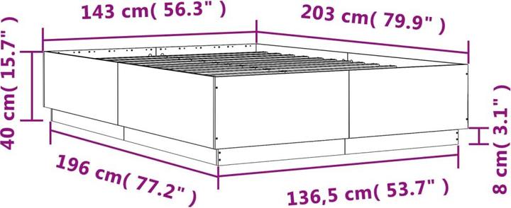 Image du produit vidaXL Bettgestell (150 x 200 cm)