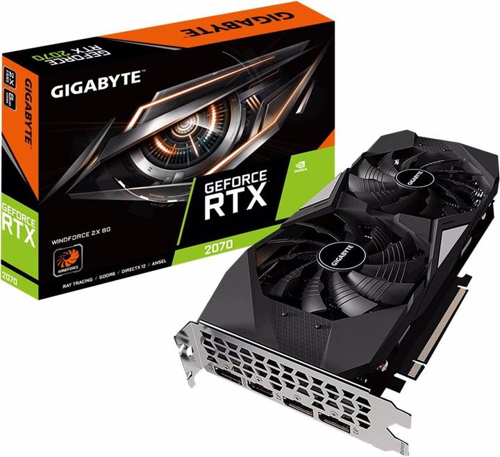 Actual product image Gigabyte GeForce RTX 2070 Windforce 2X (8 GB)