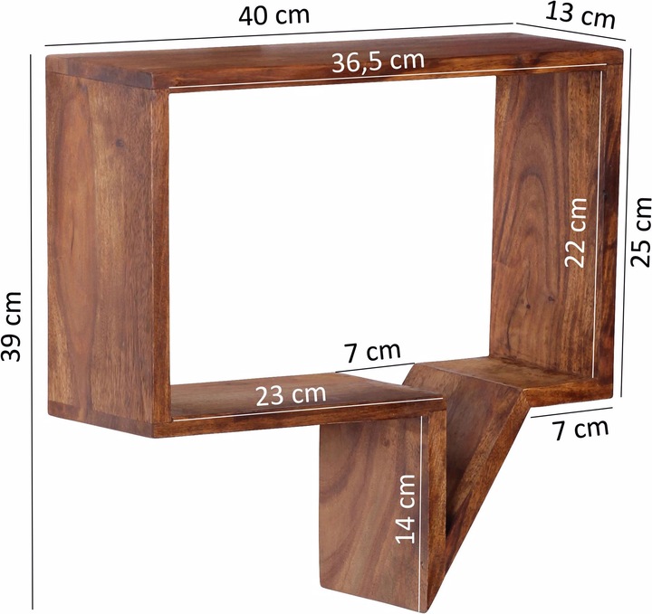Produktbild Wohnling Mumbai (50 x 13 x 49 cm, 40 x 13 x 39 cm)