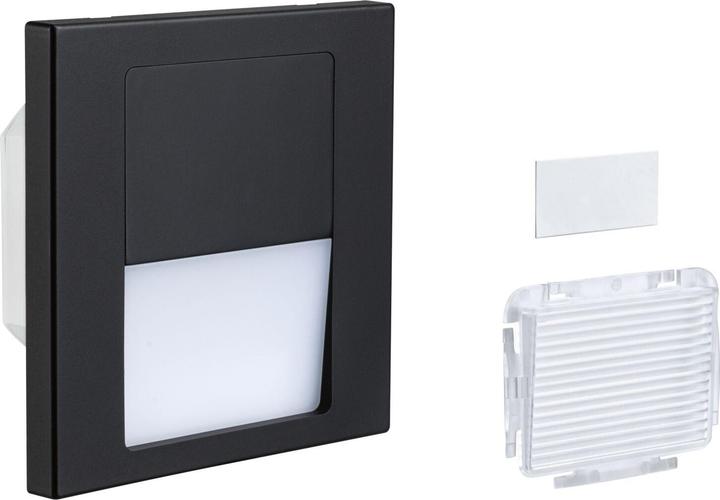 Produktbild Paulmann Wand Ebl Set 1x1w LED (Tsaro Eckig Schwarz) (120 lm)