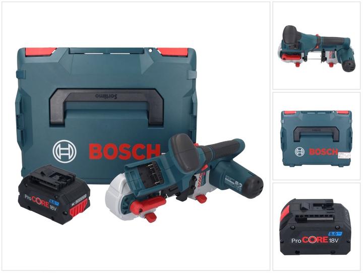 Produktbild Bosch Professional GCB 18V-63 Professional Akku BandsÃ¤ge 18 V 63,5 mm + 1x ProCORE Akku 8,0 Ah + L-Boxx - ohne
