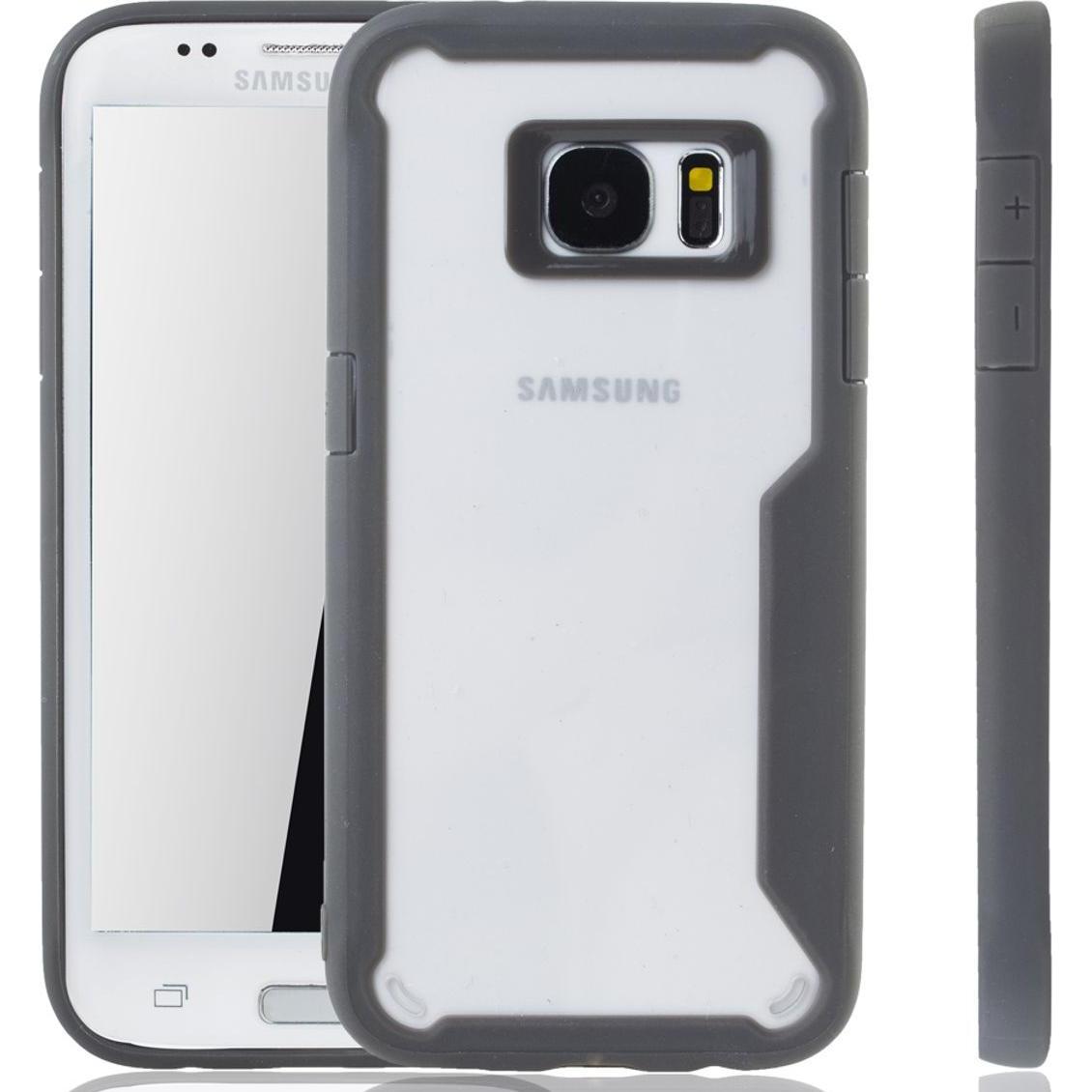 König Design Handyhülle für Samsung Galaxy S7 Edge Schutzcase Backcover Bumper Etuis Grau (Samsung Galaxy S7 Edge), Smar...