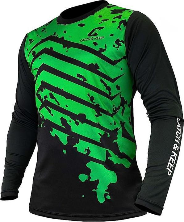 Image du produit Catch & Keep Maillot de gardien de but Protection Gr. XXL Vert et noir Maillot de gardien de football Haut (XXL)