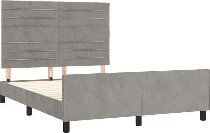 Actual product image vidaXL Bettgestell mit Kopfteil (140 x 200 cm)