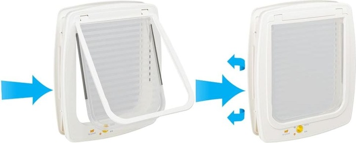 Actual product image Ferplast Cat door Swing 5T 4-way white (Manual cat flap)