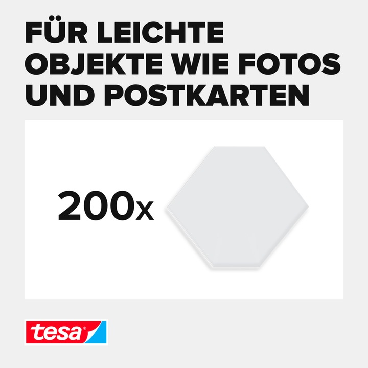 Produktbild tesa TACK doppelseitige Klebebads, transparente Klebestreifen (0.02 kg)