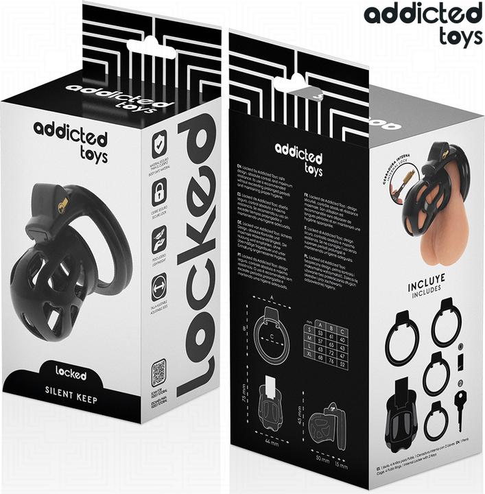 Produktbild Addicted toys LOCKED - SILENT KEEP PENISKÃ„FIG 7,5 CM
