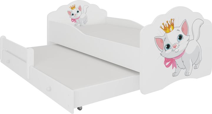 ADRK Furniture Double bed with mattresses CASIMO II CAT 160x80 (160 x 80 cm)