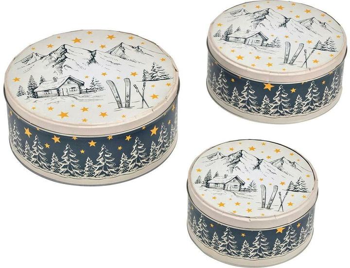 Actual product image G. Wurm Guetzli-Dose Winter 3er Set