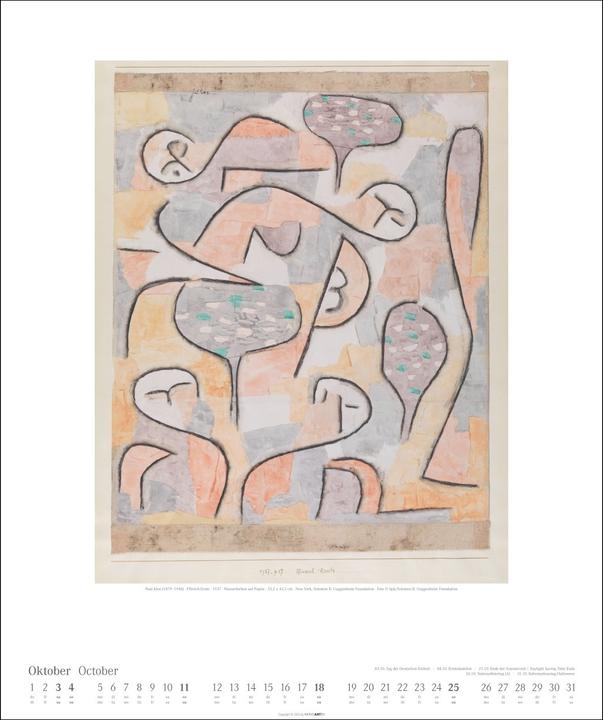 Produktbild Paul Klee Kalender 2026 (46 x 55 cm, Deutsch, Englisch)