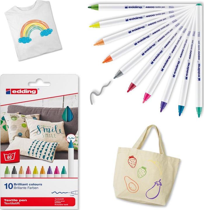 Actual product image Edding Textile markers 4600 (10x)