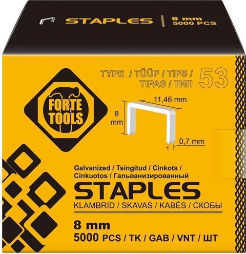 Forte tools STAPLES 53 TYPE 8MM 5000PCS (5000x)