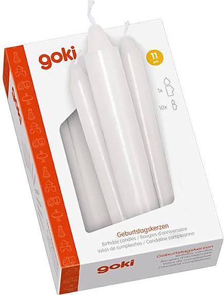 Image du produit Goki Set de bougies d'anniversaire blanc (11 x)