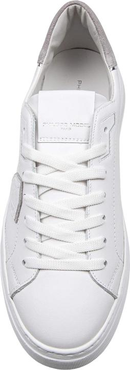 Actual product image Philippe Model sneakers temple low man in leather color white/grey (42)