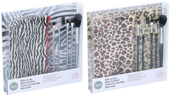 Make-up brush 5pcs & bag 2ass (Set)