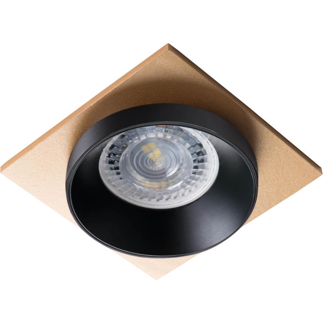 Kanlux, Applique + Plafoniera, SIMEN 29136 Einbau Downlight max. 35W GX5,3/GU10 schwarz/schwarz/Gold (G5, GU10)
