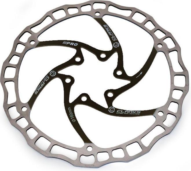 Actual product image Clarks CD-08 160 mm Brake Disc is Annex, Silver Black (160 mm)