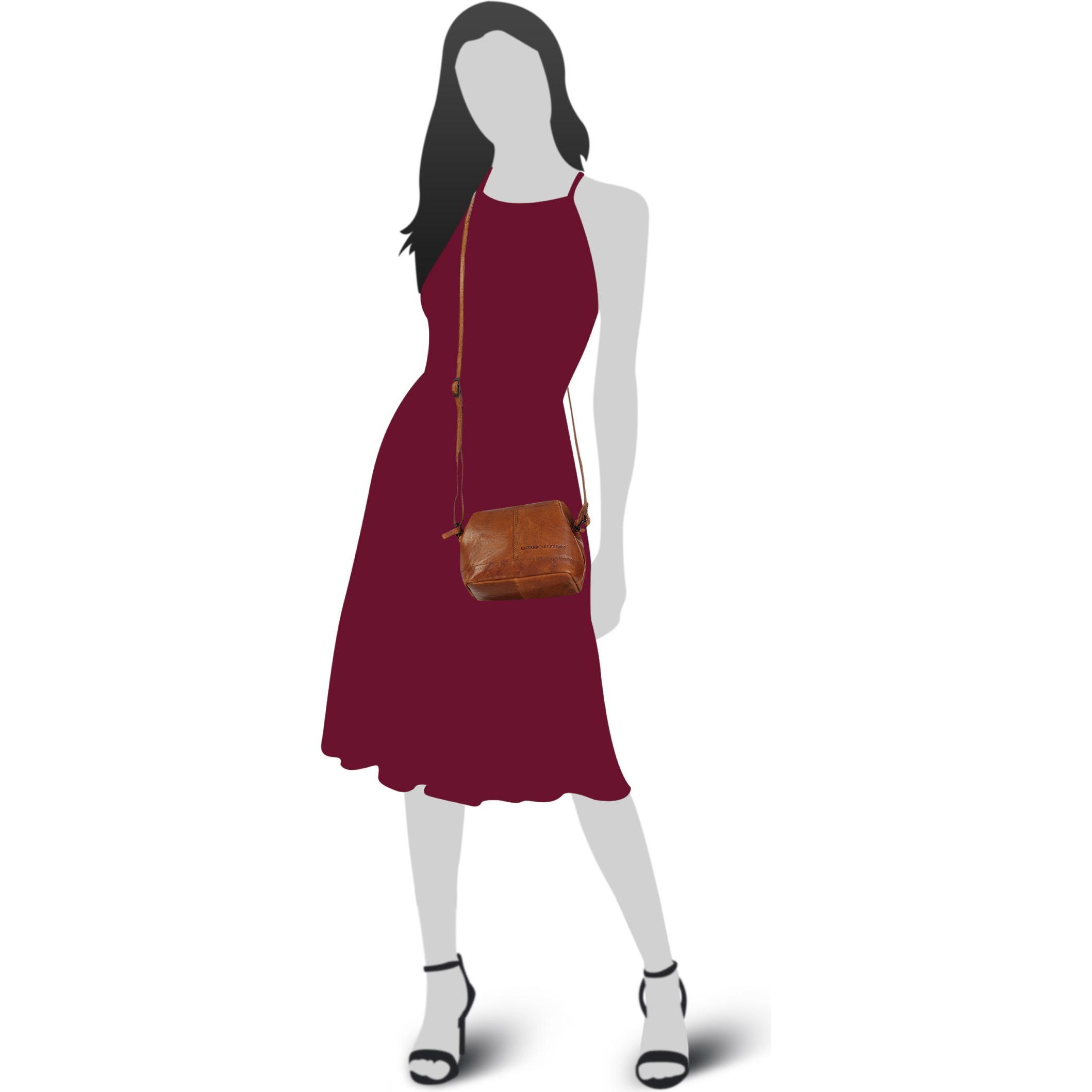 Thumbnail - Spikes & Sparrow, Handtasche, Umhängetasche CROSSOVER, Braun