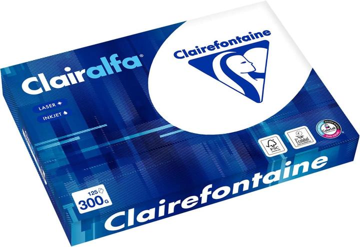 Produktbild Clairefontaine A3-Kopierpapier 300 Gramm 125 Blatt Clairalfa (300 g/m², A3)