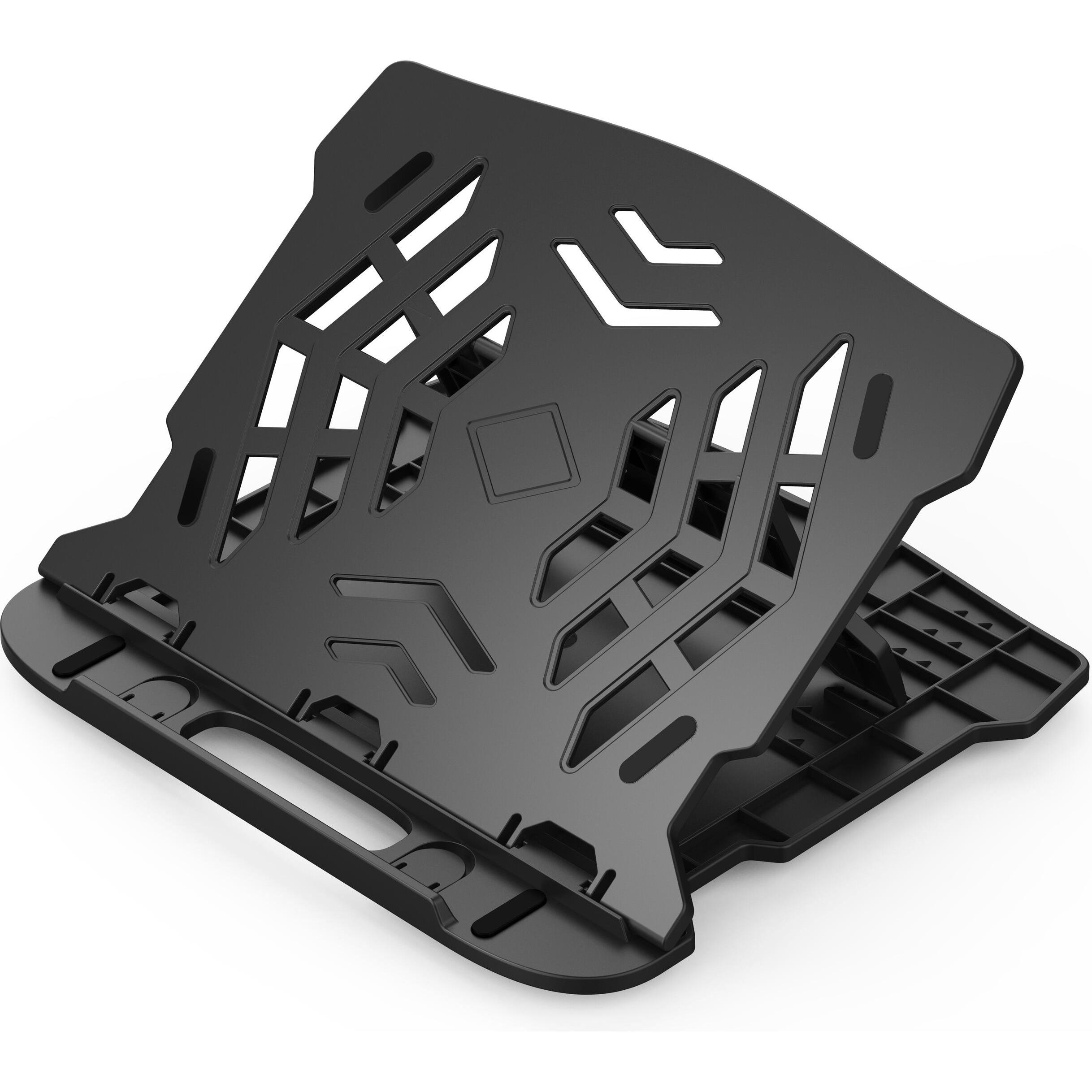 Q-Connect Laptopständer, 25,5 x 1,8 x 28 cm, schwarz, Notebook Ständer, Schwarz