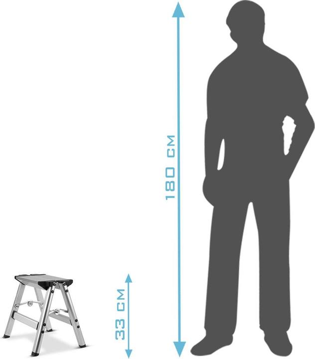 Actual product image Stahlwerk Folding step KT-1 ST (Folding step, 34.50 cm)