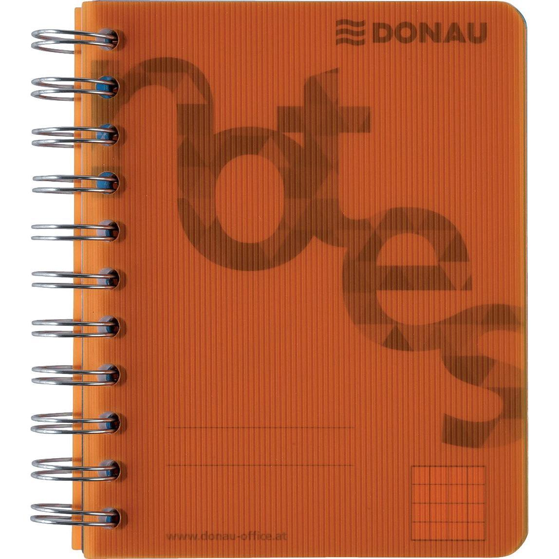 Thumbnail - Donau, Heft + Block, Seminarblock DIN A6 140 Blatt orange (A6, Kariert, Harter Einband)