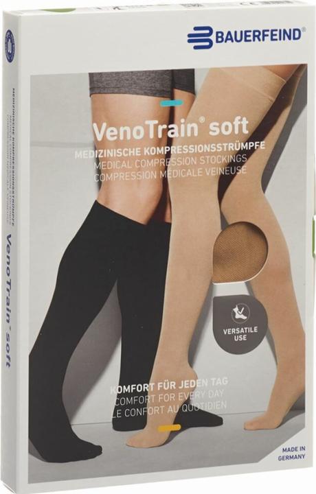 Produktbild Veno Train SOFT A-D KKL2 M plus/short offene Fussspitze caramel (M)
