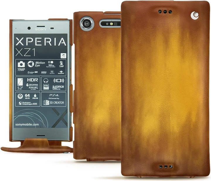 Actual product image Noreve Leather cover vertical (Sony Xperia XZ1)