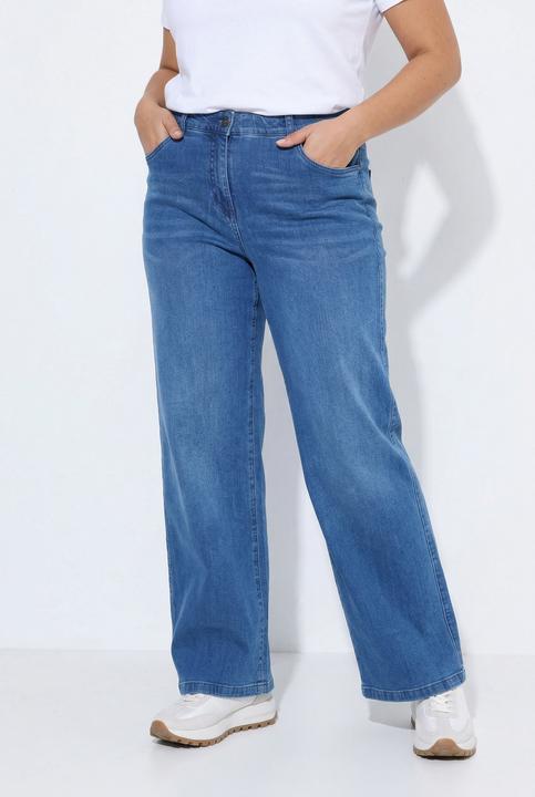 Produktbild Ulla Popken Jeans Mary, weites Bein, Elastikbund (46)