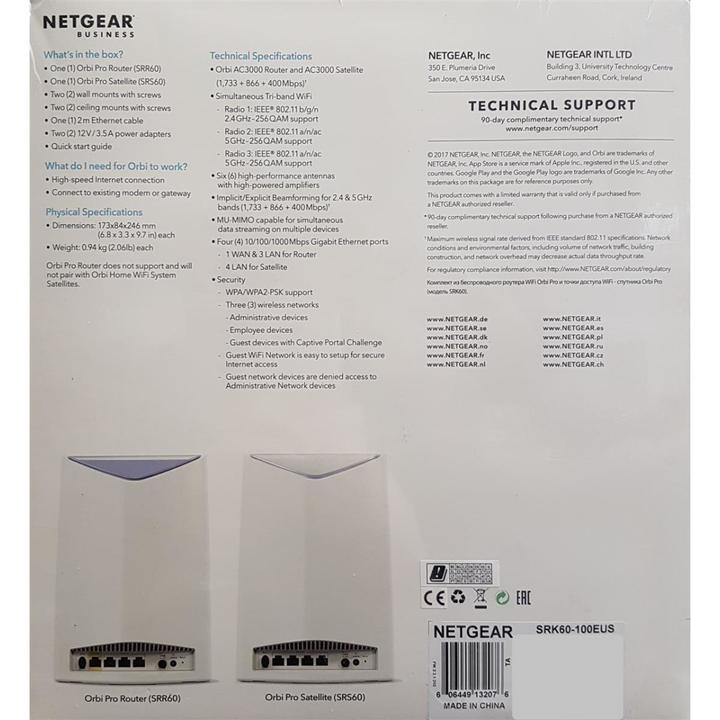 Produktbild Netgear Orbi Pro SRK60 Mesh WiFi Set