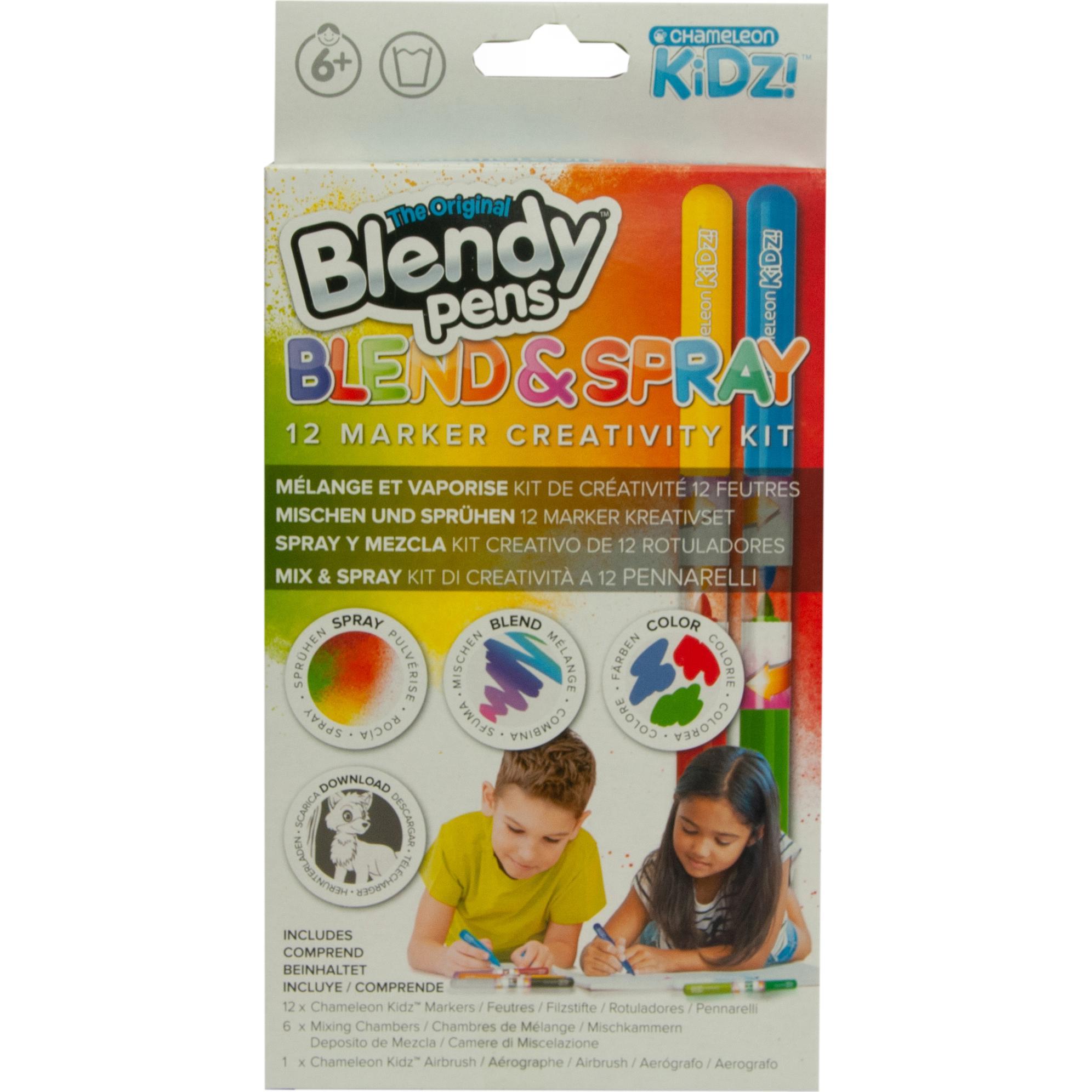 Triton, Malstifte, Blendy Pens Starter Set 4 Farben/Marker CK 1001 (Mehrfarbig, 4 x)