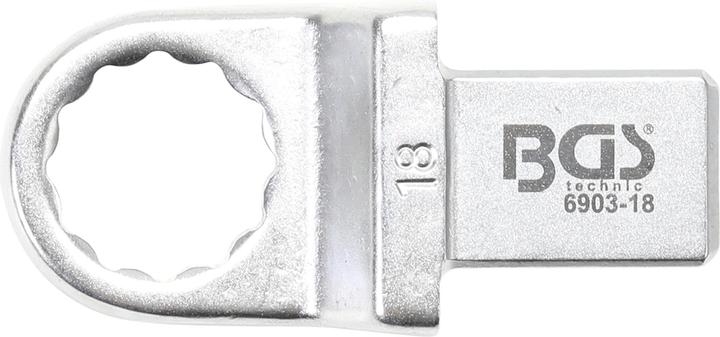 Produktbild BGS Einsteck-Ringschlüssel 18 mm Aufnahme 14 x 18 mm
