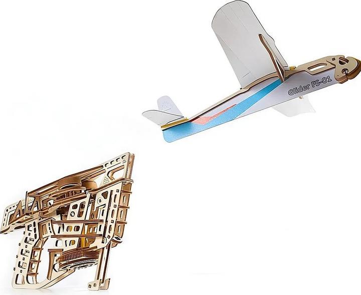 Produktbild Ugears Flugzeugstarter mechanische Modell Bausatz