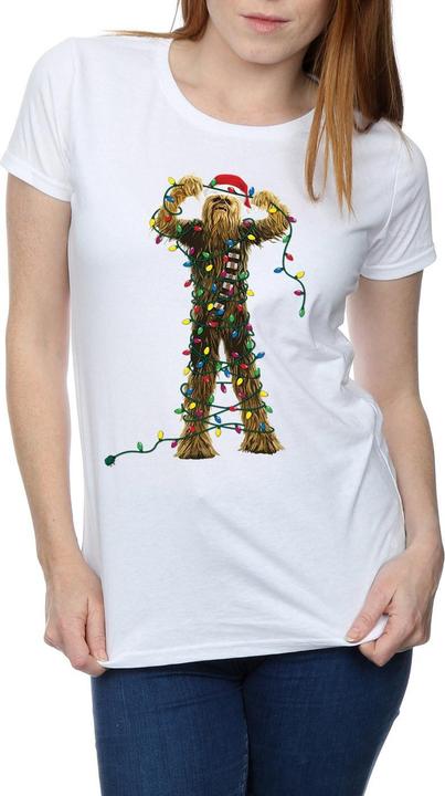 Produktbild Star Wars Chewbacca Christmas Lights TShirt (L)