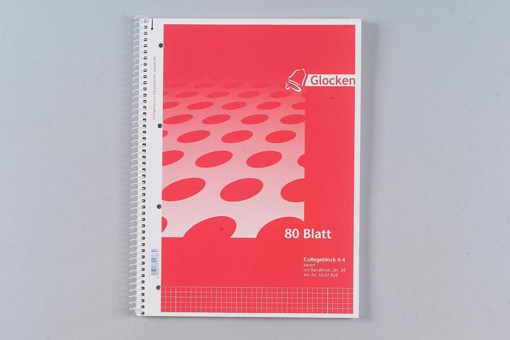 Actual product image College pad bells (A4, Checked, Hardcover)