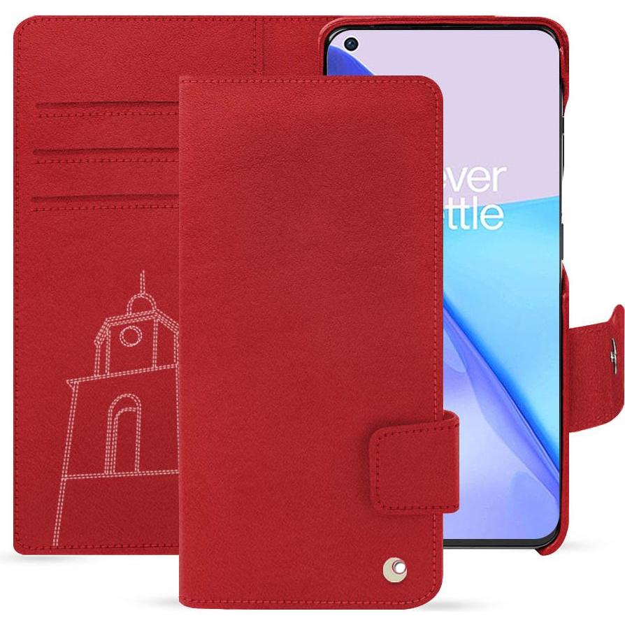 Noreve Lederschutzhülle OnePlus 11 (OnePlus 11), Smartphone Hülle, Rot