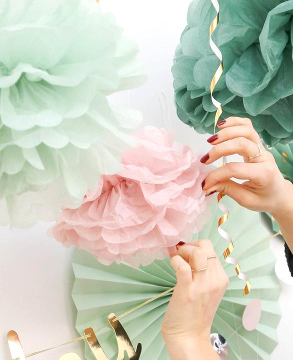 Actual product image I Am Creative Pompom set incl. string (3 pcs.)