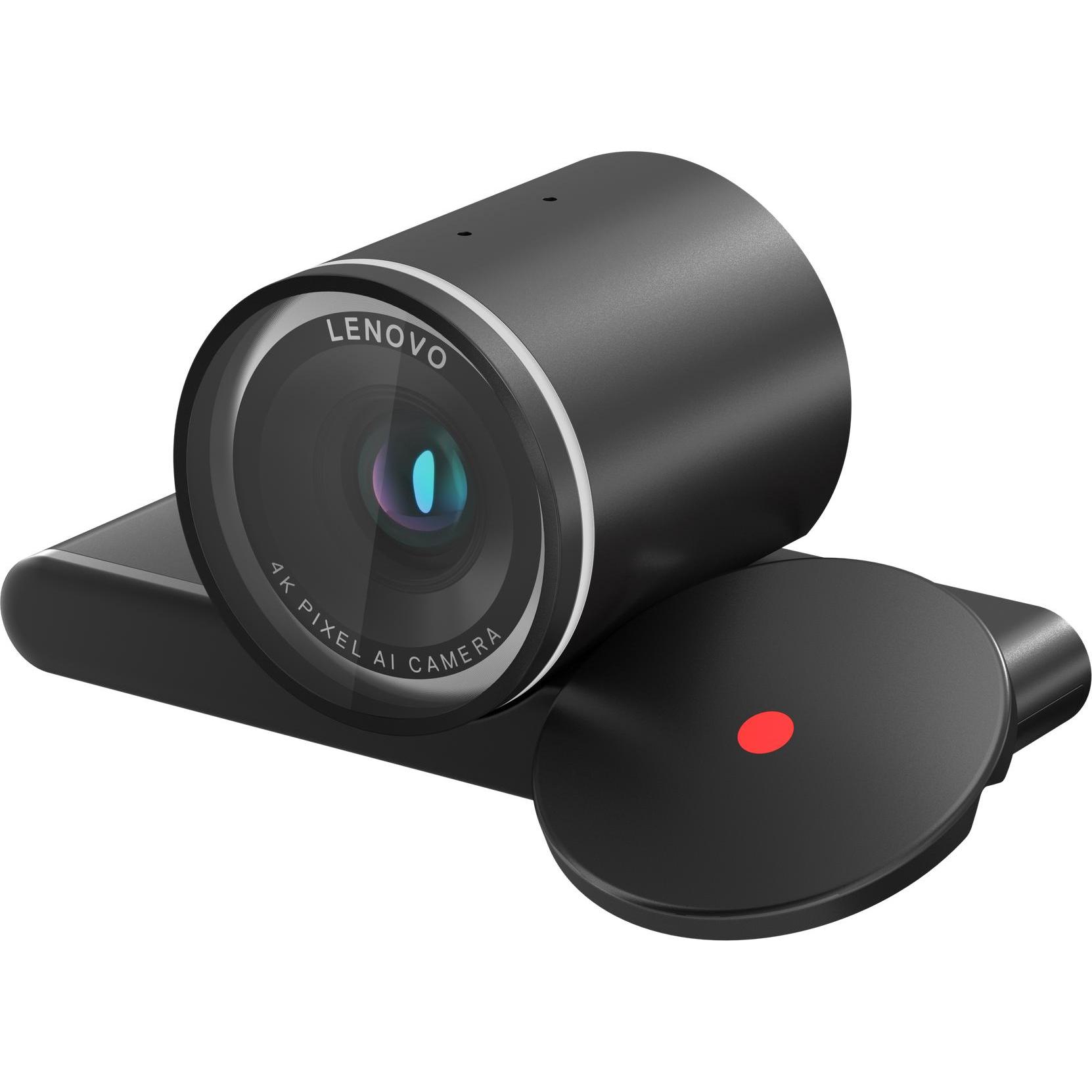 Lenovo 4k Pro Webcam (8 Mpx), Webcam, Schwarz