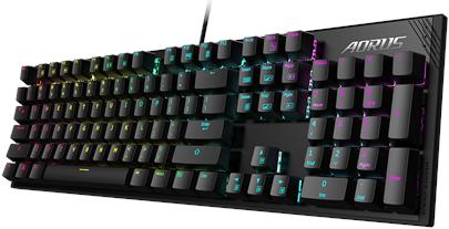 Produktbild Gigabyte AORUS K1, Mechanical gaming keyboard, RGB LED lighting, EN, Black, with cable (Englisch International, Kabelgebunden)