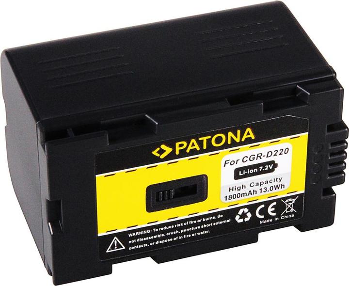 Actual product image Patona Battery f. Panasonic CGR-D220 CGR-D16 NV-Series CGA-D54 CGA-D54S CGA-D54SE CGA-D54SE/1B CGA-D54SE