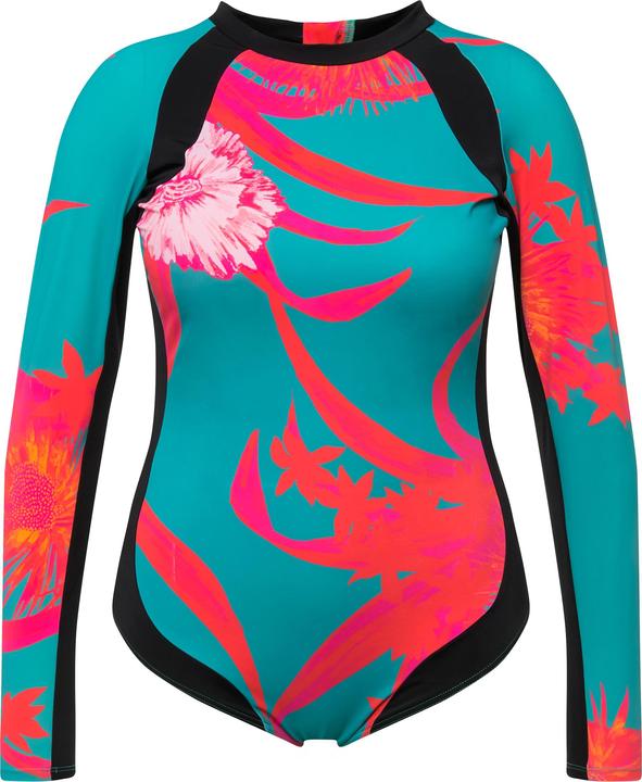 Image du produit Ulla Popken Maillot de bain avec protection UV 50+, col montant et manches longues. Sans bonnets souples (46)