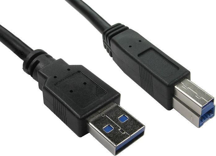 Image du produit RS PRO Câble USB, USBA / USB B, 2m USB 3.0 (2 m, USB 3.0)