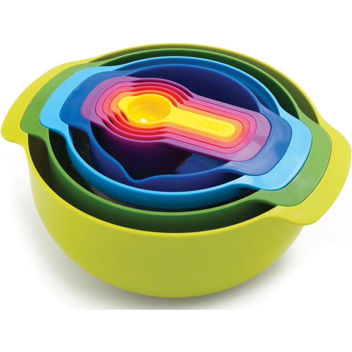 Joseph Joseph Nest 9 Plus, Schüssel + Schale, Mehrfarbig