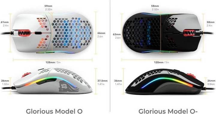 Actual product image Glorious PC Gaming Race Model O (Cable)