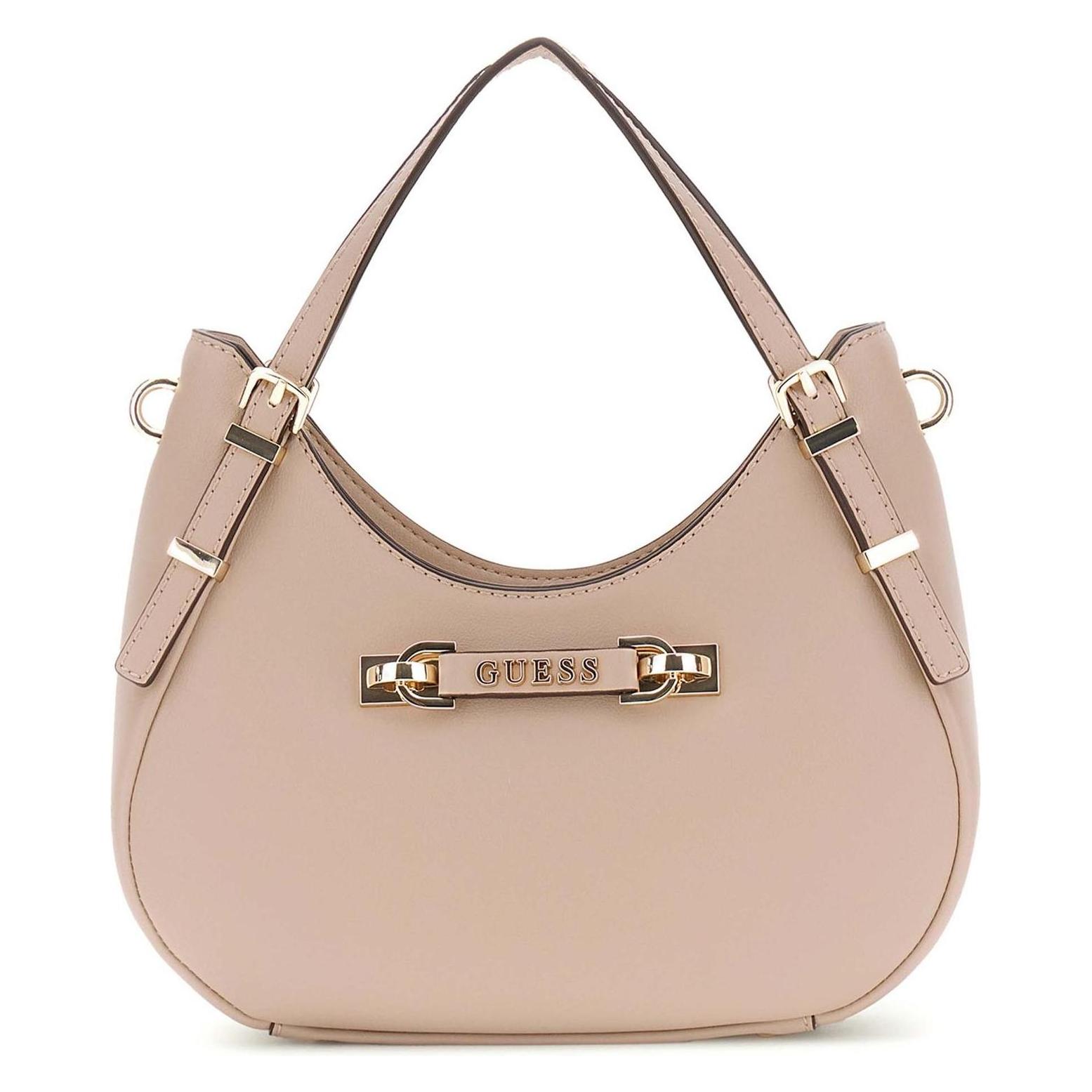 Guess, Damen, Handtasche, Lefia Small Satchel Bag, Braun