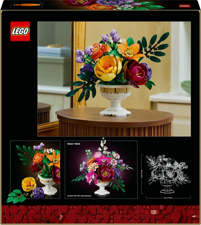 Actual product image LEGO Flower arrangement (10345, LEGO Botanical, LEGO Rare Sets)